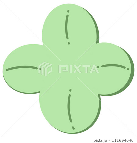 Four Leaf Clover Cartoon illustration Cute Four Leaf Clover 111694046