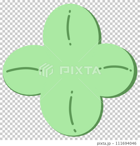 Four Leaf Clover Cartoon illustration Cute Four Leaf Clover 111694046