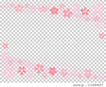 Lots of cherry blossoms and wave frame 1 111694057