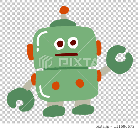 綠色可愛機器人 111696672