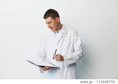 Specialist man background health medicine man stethoscope uniform physician doctor practitioner medic person Specialist man background health medicine man stethoscope uniform physician doctor practitioner medic person 111698756