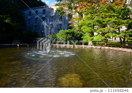 笹流バットレスダムの美しき湖面 笹流バットレスダムの美しき湖面 111698846