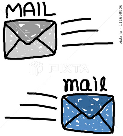 電子メールを送受信するアイコンのイラスト 111699906