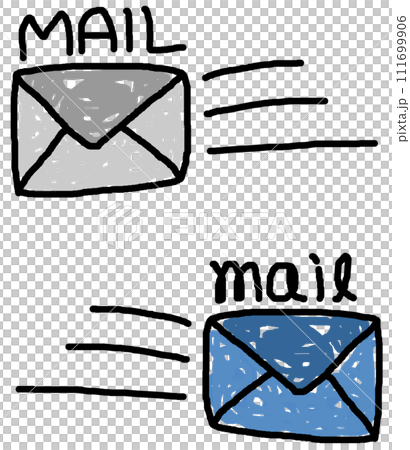 電子メールを送受信するアイコンのイラスト 111699906