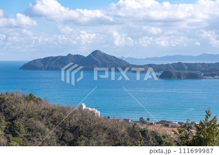 Amanohashidate in Miyazu bay,Kyoto prefecture, Japan 111699987