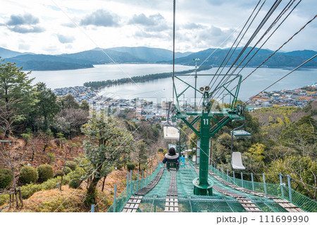 Amanohashidate in Miyazu bay,Kyoto prefecture, Japan 111699990