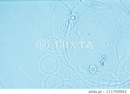 Abstract water cosmetic background with rings, water surface. Spa concept. Splash cosmetic moisturizer water micellar toner or emulsion 111700062