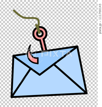 Illustration of a phishing email in which a fake steals personal information, card passwords, etc. Illustration of a phishing email in which a fake steals personal information, card passwords, etc. 111700143