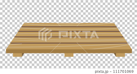 Illustration of wooden slats Illustration of wooden slats 111701069