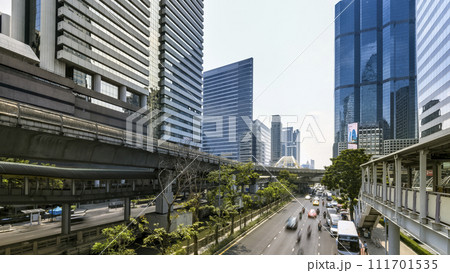 バンコク・BTSチョンノンシー駅周辺の街並み / Bangkok, Thailand 111701535