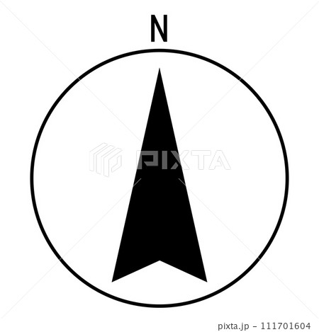 方位マークのアイコン 111701604
