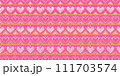 Heart point pattern, Cute cross stitch background, Knitted valentine pattern, Love handcraft triangle style 111703574