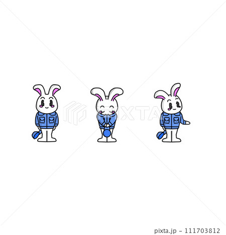 うさぎスタッフさん（作業服） 111703812