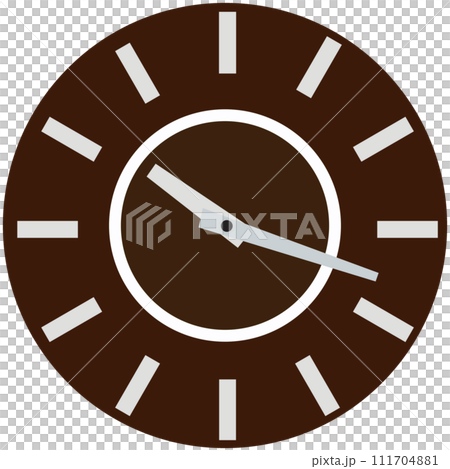 簡單的時鐘插畫素材向量 111704881