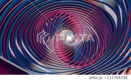 3D holographic swirl background with various...のイラスト素材 [111706396] - PIXTA