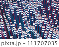 An abstract loop 3D background image featuring a shining wave cylinder on a holographic backdrop, offering a mesmerizing visual experience. 111707035