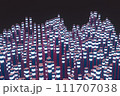 An abstract loop 3D background image featuring a shining wave cylinder on a holographic backdrop, offering a mesmerizing visual experience. 111707038