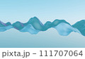 Vibrational waves of abstract forms representing the resonance achieved when aligning personal values and goals. 111707064