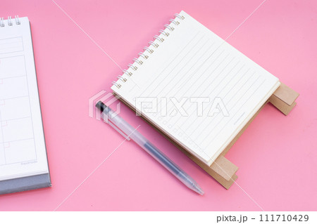 To do list note book with pen. Copy space 111710429