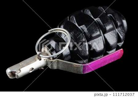 dummy fragmentation hand grenade on black dummy fragmentation hand grenade on black 111712037