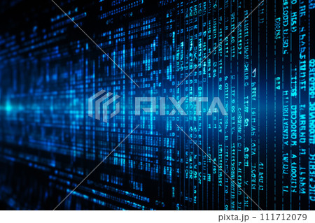 Dynamic Digital Data Stream - Abstract Computer Background 111712079