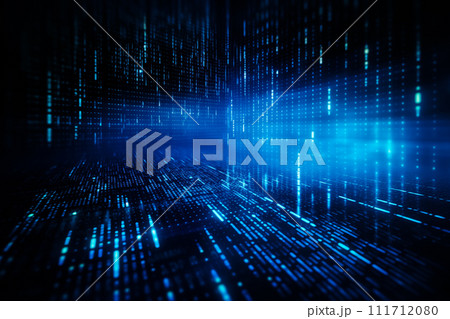 Dynamic Digital Data Stream - Abstract Computer Background 111712080