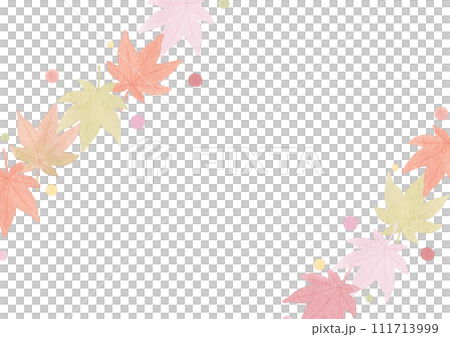 [水彩]楓葉背景圖 111713999