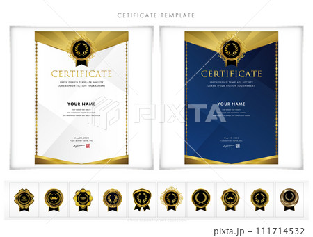 賞状192　certificate　award　表彰状　celebration 111714532