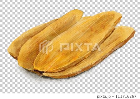 干し芋の水彩画イラスト 干し芋の水彩画イラスト 111716267