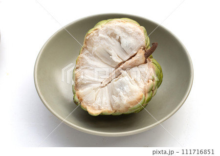 Custard apple fruit on white background. Custard apple fruit on white background. 111716851