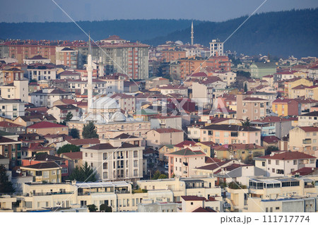 Arial View of Istanbul residential buildings  111717774