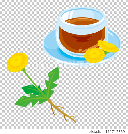 Dandelion and dandelion tea 111717789