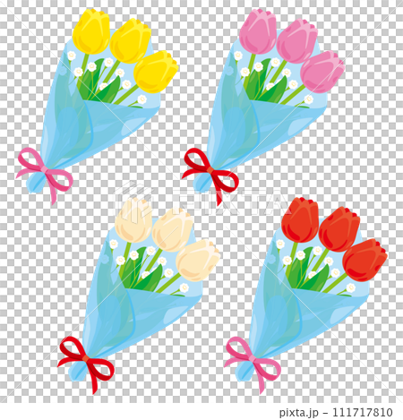 tulip bouquet set 111717810