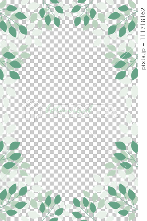 ボタニカルリーフの背景デザイン 111718162