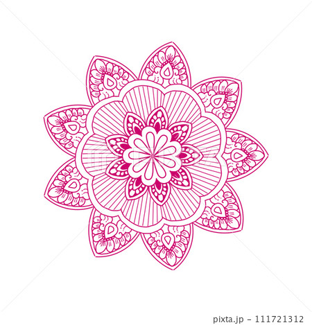 vector mandala for coloring book 111721312