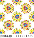 seamless pattern with abstract flowers 111721320