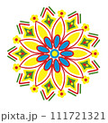 bright colorful bright floral pattern on dark 111721321