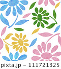 floral pattern with flowers 111721325