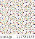 seamless pattern with colorful flowers 111721328