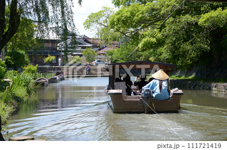 八幡堀　水郷めぐり　滋賀県近江八幡市 111721419