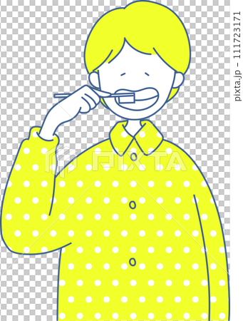person brushing teeth person brushing teeth 111723171