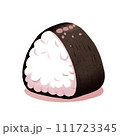 シンプルで可愛いおにぎりのイラスト 111723345