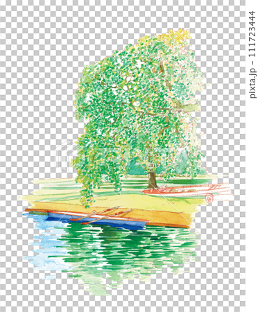 Boat pier scenery Boat pier scenery 111723444