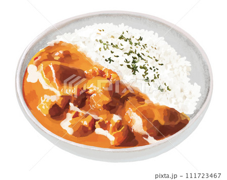 バターチキンカレー(パセリ付き) バターチキンカレー(パセリ付き) 111723467