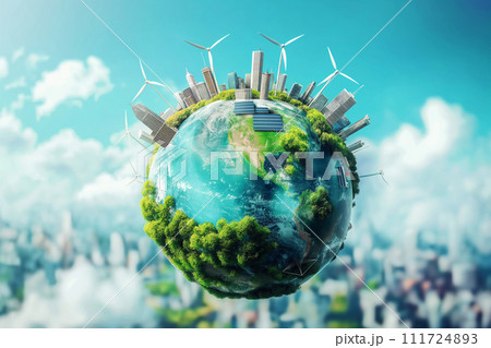 Renewable energy graphic for presentation material Renewable energy graphic for presentation material 111724893