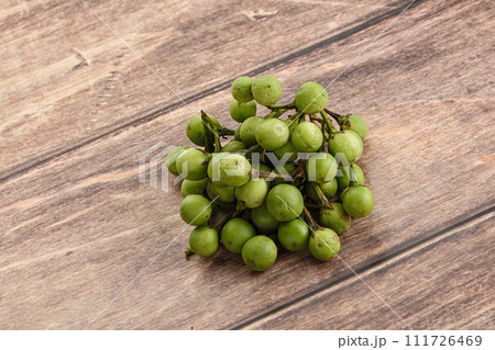 Raw ripe wild pea eggplant 111726469
