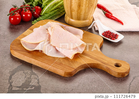 Turkey ham Campana few slices 111726479