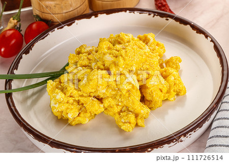 Scrambled egg in the bowl Scrambled egg in the bowl 111726514