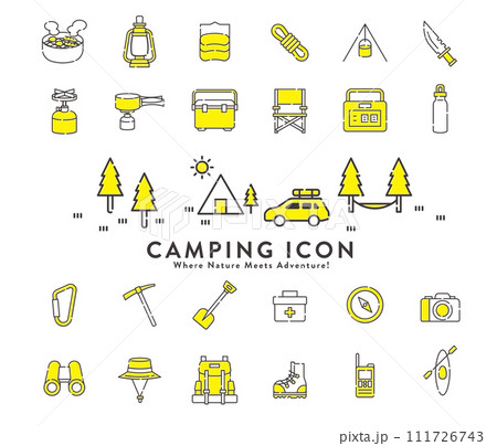 キャンプ アイコン キャンプ アイコン 111726743