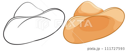 Cowboy Hats Sketch and Illustration Cowboy Hats Sketch and Illustration 111727593